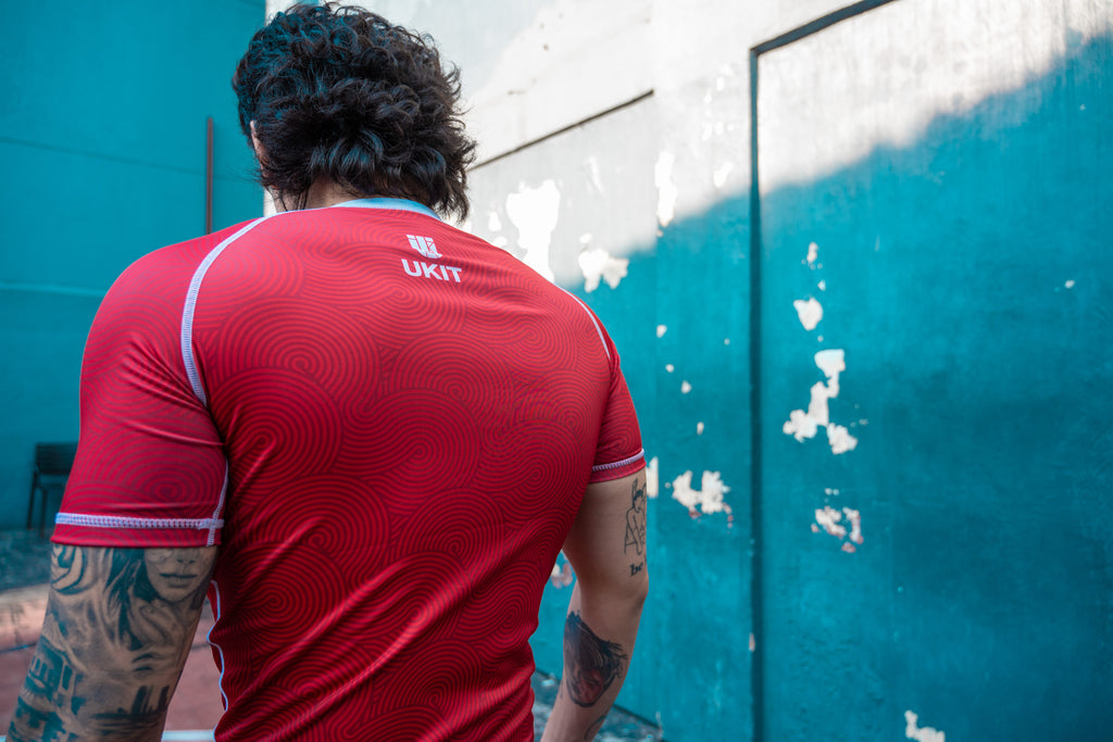 UKIT RED FLOW RASHGUARD