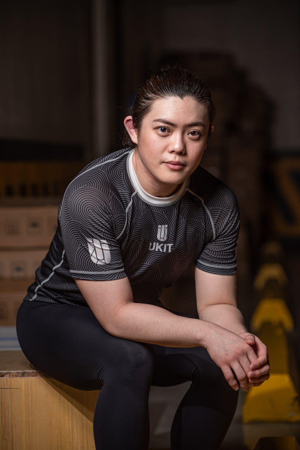 BLACK FLOW RASHGUARD