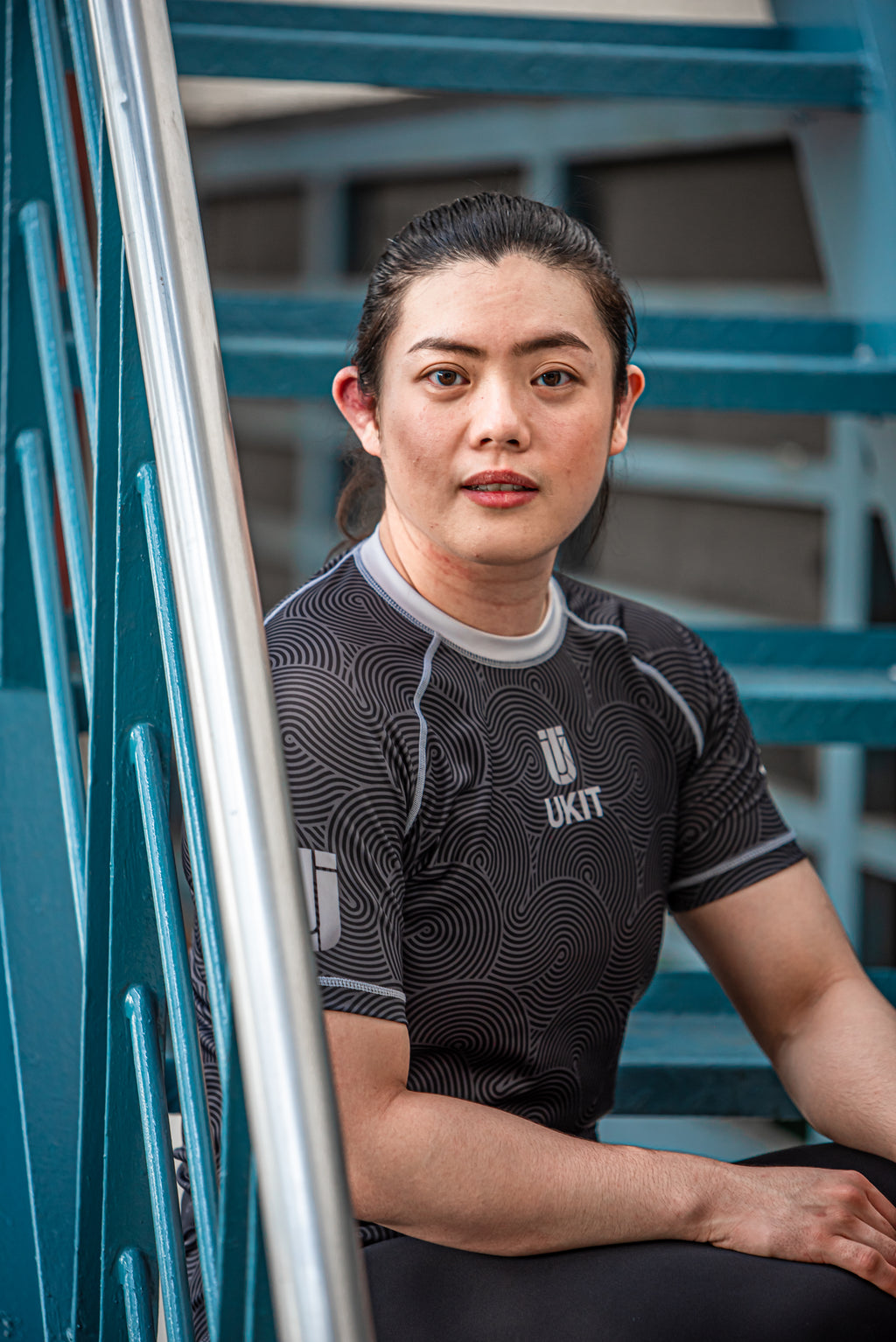 BLACK FLOW RASHGUARD