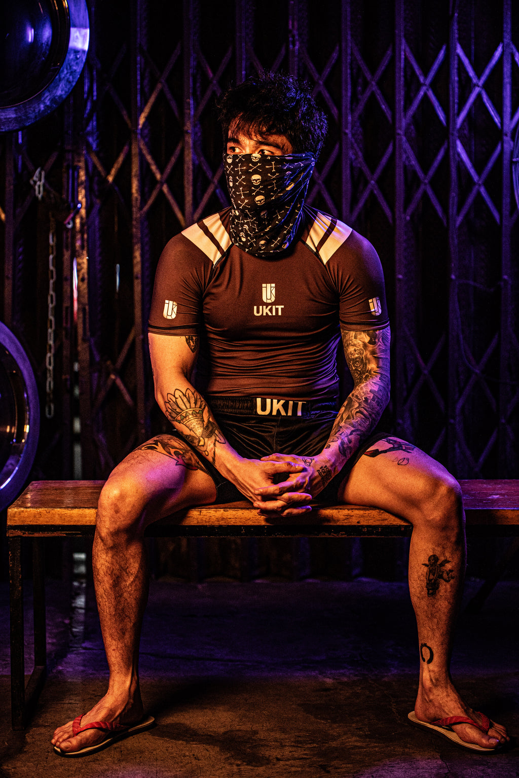 OTS RANKED BROWN RASHGUARD