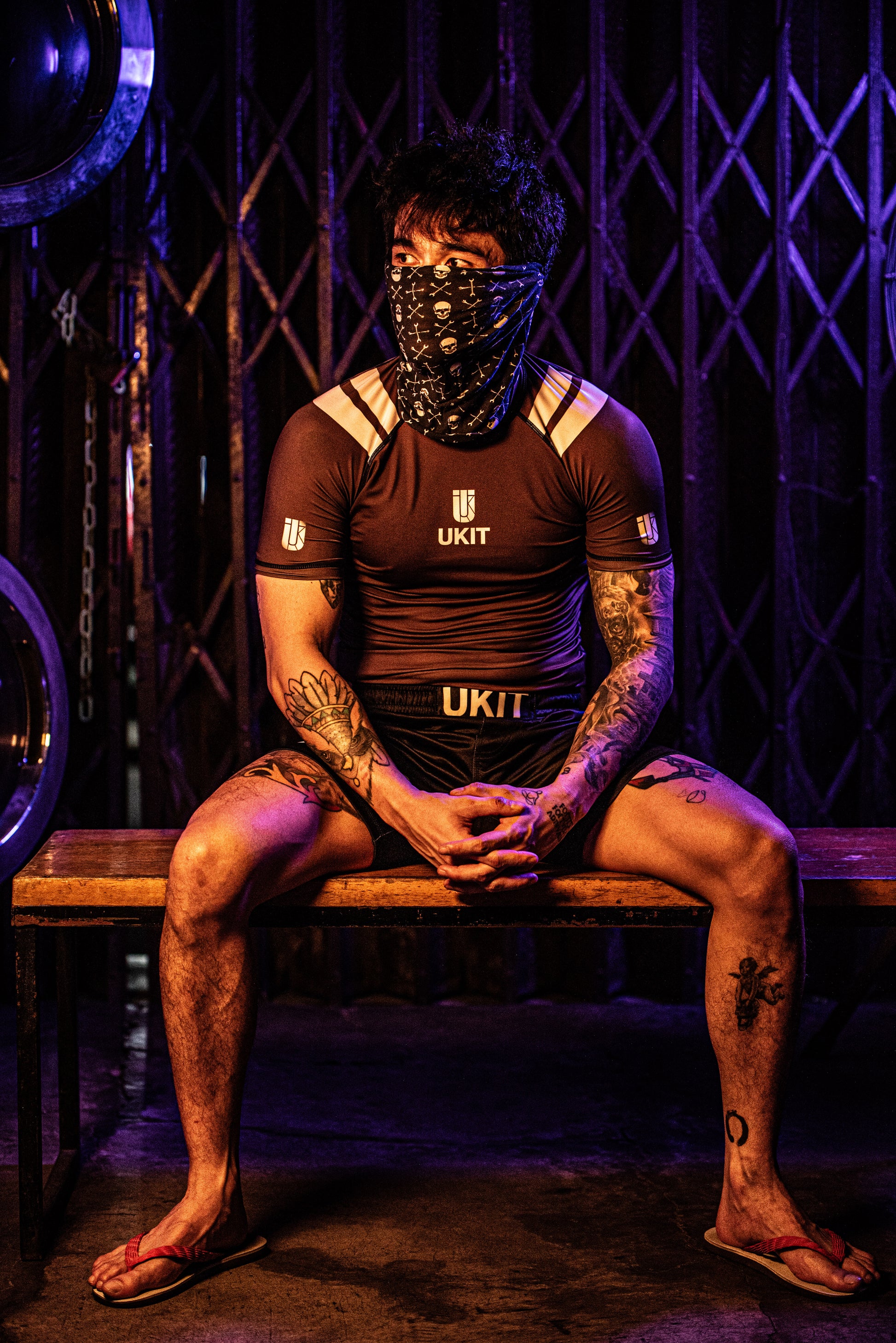 OTS RANKED BROWN RASHGUARD
