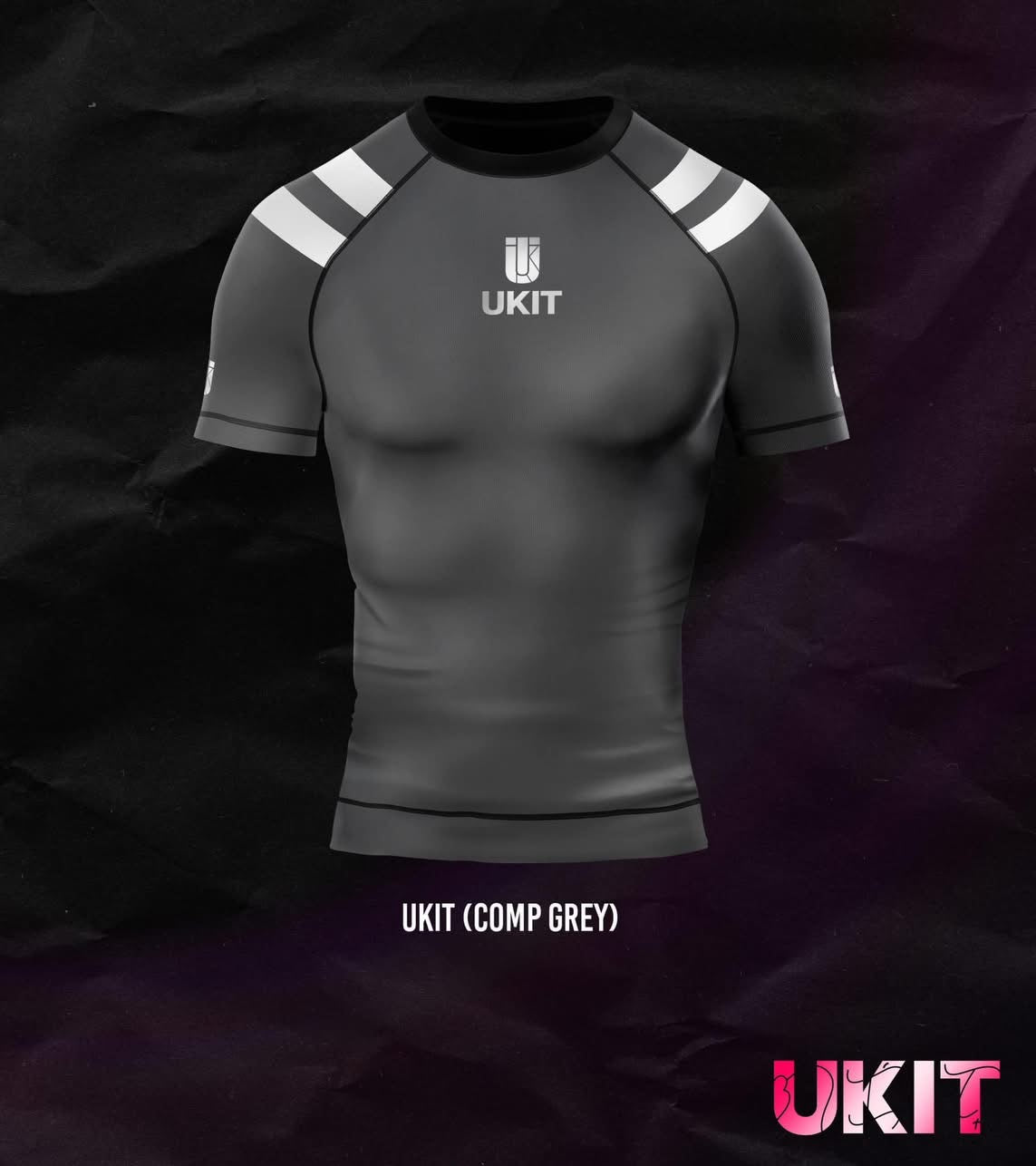 KIDS OTS GREY RASHGUARD