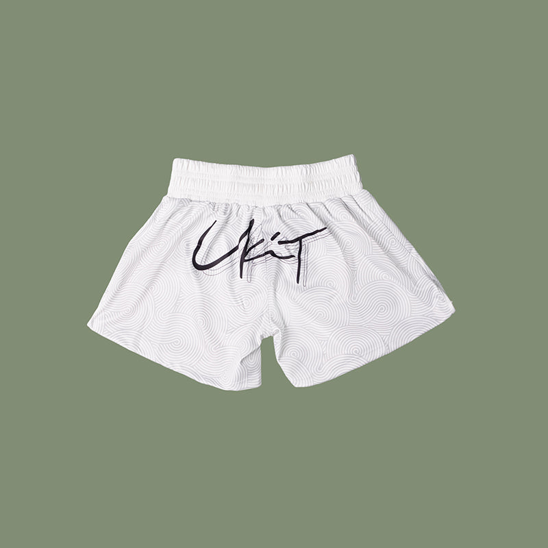 WHITE FLOW HYBRID SHORTS